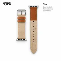 RPD Briar Suede Leather Strap Premium for Apple Watch 44/45/46/49mm - Tan – Bild 2
