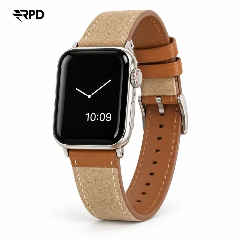 RPD Briar Wildleder Armband Premium für Apple Watch 38/40/41/42mm - Tan