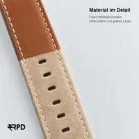 RPD Briar Wildleder Armband Premium für Apple Watch 44/45/46/49mm - Tan – Bild 3