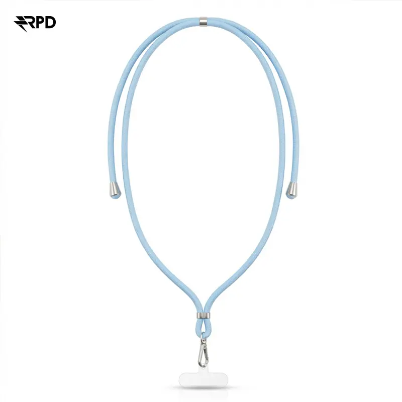 RPD catena portacellulare universale in nylon - robusta scheda di inserimento - per tutti gli smartphone, blu cielo