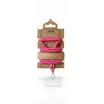 RPD cell phone chain universal nylon necklace - robust insert card - for all smartphones, pink