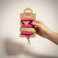 RPD Handykette Universal Nylon Necklace - Robuste Einlegekarte - für alle Smartphones, Pink – Bild 3