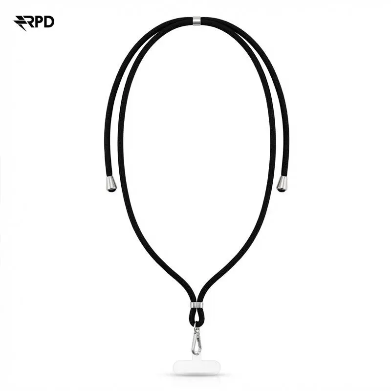 RPD Handykette Universal Nylon Necklace - Robuste Einlegekarte - für alle Smartphones, Schwarz