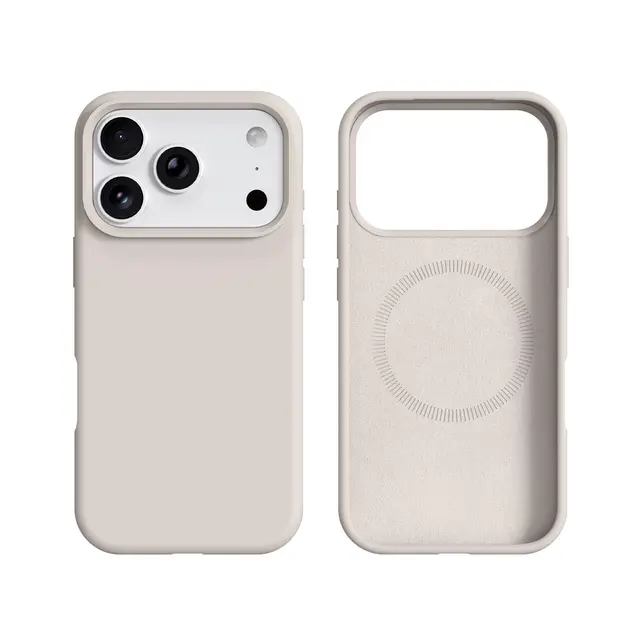 RPD - iPhone 17 Pro Max Burom Silicone Case avec MagSafe, Blanc
