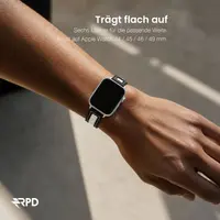 RPD Lithe Bracelet Cuir Fin Classique pour Apple Watch 44/45/46/49mm - Noir – Bild 4