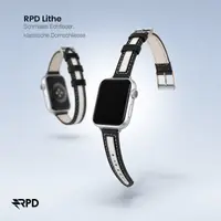 RPD Lithe Leather Strap Slim Classic for Apple Watch 44/45/46/49mm - Black – Bild 5