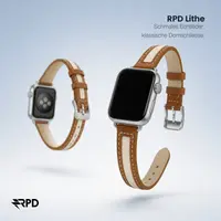 RPD Lithe Leather Strap Slim Classic for Apple Watch 44/45/46/49mm - Cognac – Bild 5