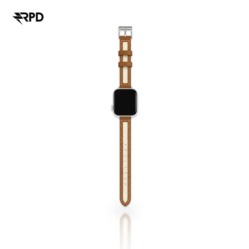 RPD Lithe Leather Strap Slim Classic for Apple Watch 44/45/46/49mm - Cognac