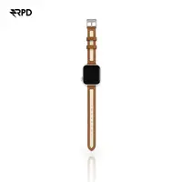 RPD Lithe Lederarmband Schmal Klassisch für Apple Watch 44/45/46/49mm - Cognac – Bild 1