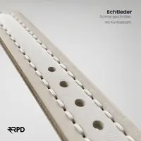RPD Lithe Lederarmband Schmal Klassisch für Apple Watch 44/45/46/49mm - Weiss – Bild 2