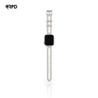 RPD Lithe Lederarmband Schmal Klassisch für Apple Watch 44/45/46/49mm - Weiss – Bild 1