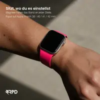 RPD Lyra Silicone Strap Magnetic Two-Tone for Apple Watch 38/40/41/42mm - Black/Pink – Bild 4