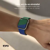 RPD Lyra Silikonarmband Magnet Zweifarbig für Apple Watch 38/40/41/42mm - Blau/Grün – Bild 4