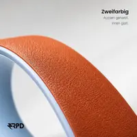 RPD Lyra Silikonarmband Magnet Zweifarbig für Apple Watch 44/45/46/49mm - Nebelblau/Orange – Bild 2