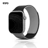 RPD Lyra Silikonarmband Magnet Zweifarbig für Apple Watch 44/45/46/49mm - Schwarz/Grau
