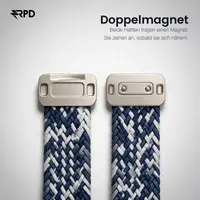 RPD Magnos Bracelet Magnétique Nylon Tressé pour Apple Watch 44/45/46/49mm - Terre Cuite – Bild 4