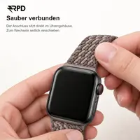 RPD Magnos Cinturino Magnetico Nylon per Apple Watch 44/45/46/49mm - Terracotta – Bild 5