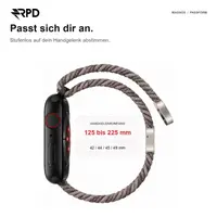 RPD Magnos Cinturino Magnetico Nylon per Apple Watch 44/45/46/49mm - Terracotta – Bild 6