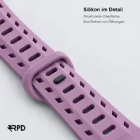 RPD Obsidian Bracelet Silicone Magnétique Sport pour Apple Watch 44/45/46/49mm - Violet Baie – Bild 2