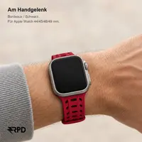 RPD Obsidian Cinturino Silicone Magnetico Sport per Apple Watch 44/45/46/49mm - Bordeaux/Nero – Bild 4