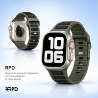 RPD Obsidian Cinturino Silicone Magnetico Sport per Apple Watch 44/45/46/49mm - Oliva/Nero – Bild 5