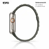 RPD Obsidian Cinturino Silicone Magnetico Sport per Apple Watch 44/45/46/49mm - Oliva/Nero – Bild 8