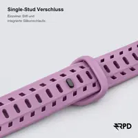 RPD Obsidian Cinturino Silicone Magnetico Sport per Apple Watch 44/45/46/49mm - Viola Bacca – Bild 3