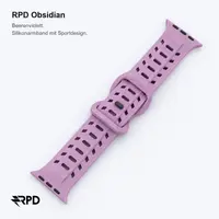 RPD Obsidian Silicone Strap Magnetic Sport for Apple Watch 44/45/46/49mm - Berry Purple – Bild 5