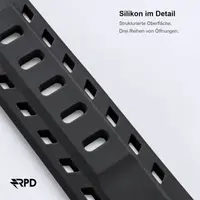 RPD Obsidian Silicone Strap Magnetic Sport for Apple Watch 44/45/46/49mm - Black – Bild 2