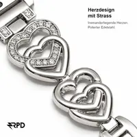 RPD Solène Bracciale Catena Cuore Donna per Apple Watch 44/45/46/49mm - Argento – Bild 3