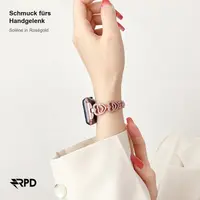 RPD Solène Bracciale Catena Cuore Donna per Apple Watch 44/45/46/49mm - Oro Rosa – Bild 4