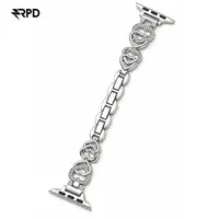 RPD Solène Chain Bracelet Heart Design Women for Apple Watch 44/45/46/49mm - Silver – Bild 1