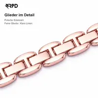 RPD Solène Gliederarmband Herz Design Damen für Apple Watch 44/45/46/49mm - Roségold – Bild 5