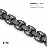RPD Solène Gliederarmband Herz Design Damen für Apple Watch 44/45/46/49mm - Schwarz – Bild 5