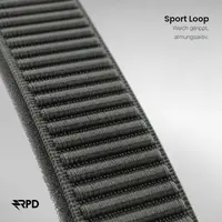 RPD Stride Trail Sportarmband Nylon Geflochten für Apple Watch 38/40/41/42mm - Grau – Bild 2