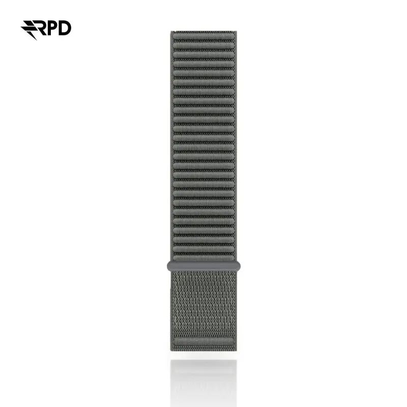 RPD Stride Trail Sportarmband Nylon Geflochten für Apple Watch 44/45/46/49mm - Grau