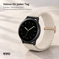 RPD Veloce Bracelet Sport Nylon Tressé Boucle pour Samsung Galaxy 22mm - Polaire – Bild 5