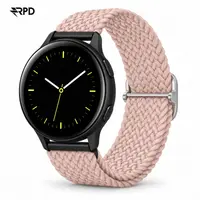 RPD Veloce Sport Strap Nylon Braided Slide Buckle for Samsung Galaxy 20mm - Sand Pink – Bild 1