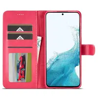 Samsung A40 (2019) - LC.IMEEKE Wallet Etui mit 3 Kartenfächern & Magnetverschluss, Pink – Bild 3