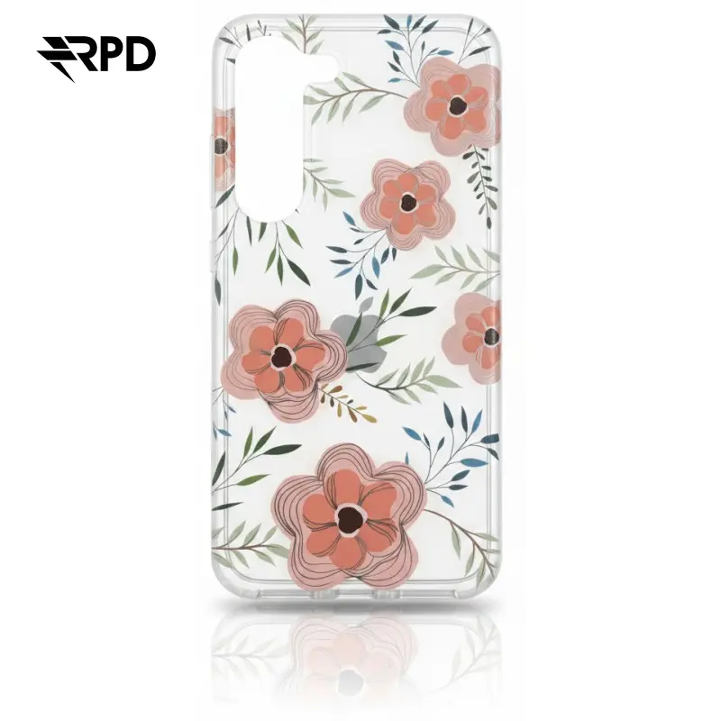 Samsung Galaxy 23 - Flower cover with large pink flowers