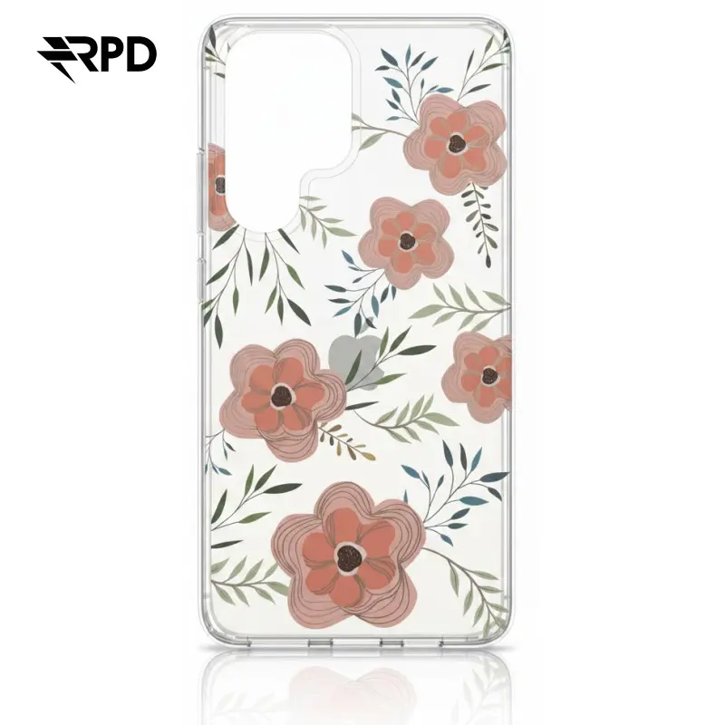 Samsung Galaxy 23 Ultra - Blumenhülle mit grossen pinken Blumen