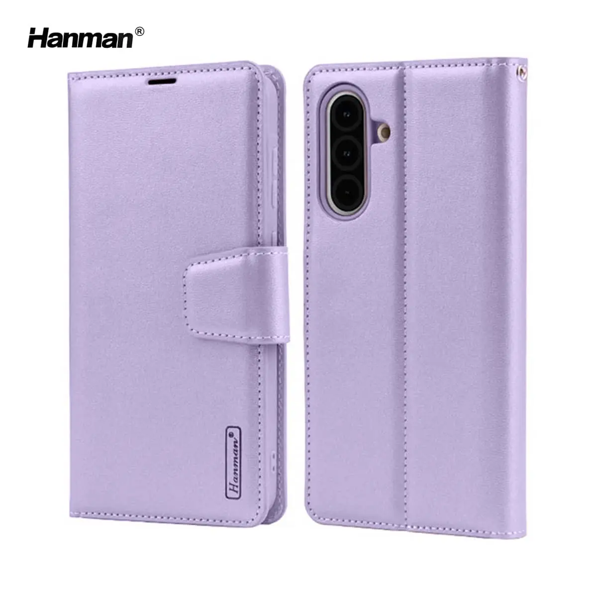Samsung Galaxy A17 5G (2025) - Custodia Hanman Mill con 3 scomparti per carte, viola