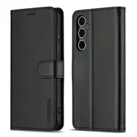 Samsung Galaxy A37 - LC.IMEEKE Wallet case with 3 card slots & magnetic closure, black – Bild 1