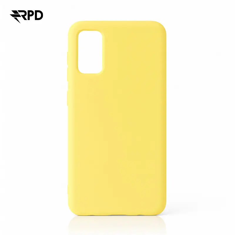 Samsung Galaxy A41 - Custodia in silicone liquido - Custodia in silicone, giallo