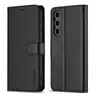 Samsung Galaxy A57 - LC.IMEEKE Wallet Etui mit 3 Kartenfächern & Magnetverschluss, schwarz