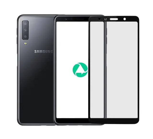 Samsung Galaxy A7 2018 - Tempered glass - 3D