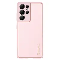 Samsung Galaxy S21 Ultra - DUX DUCIS Yolo Case, Kunstleder & TPU, rosa/gold – Bild 1