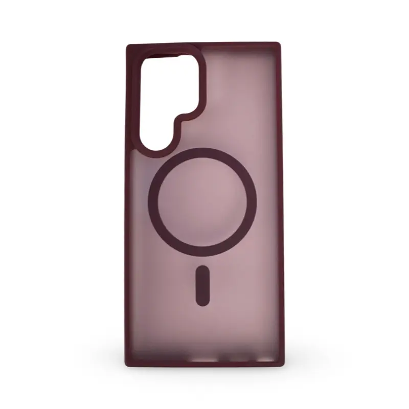 Samsung Galaxy S22 Ultra - Étui Magsafe bordeaux