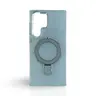 Samsung Galaxy S22 Ultra - MagSafe stand case with glitter ring, silver