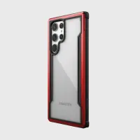 Samsung Galaxy S22 Ultra - Raptic/X-Doria Defense Shield Case with red frame – Bild 1
